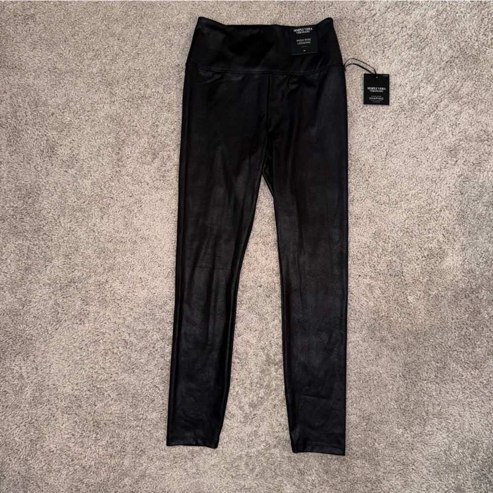 Simply Vera Vera Wang Black High-Rise Leggings New w Tag Size M